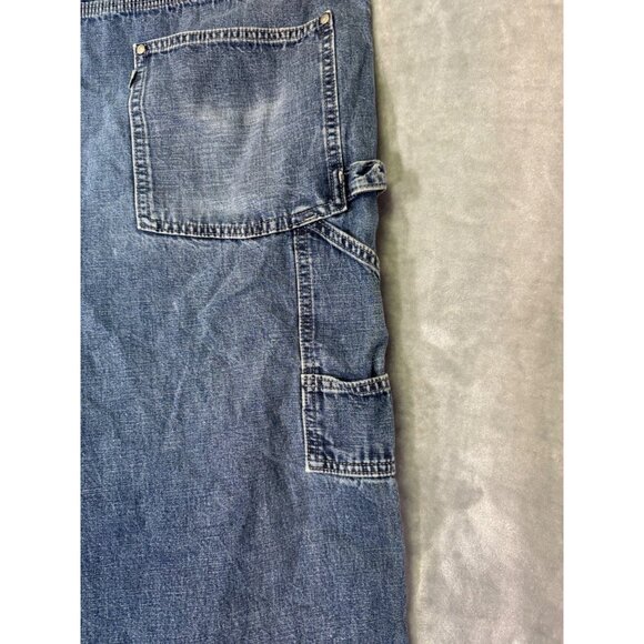 Levis Silvertab Carpenter Jeans Size 42x30 Relaxed Fit  Cotton Blue Denim Made I - Picture 6 of 16